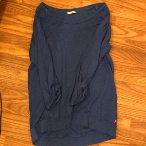 TNA bright blue sweater 3/4 sleeve size L